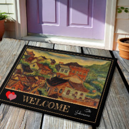 Tamsui & Chen Cheng-Po/Taiwan - Vintage Hausmatte Fußmatte