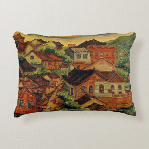 Tamsui & Chen Cheng-Po/Taiwan Vintage Kunst Dekokissen