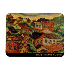 Tamsui & Chen Cheng-Po/Taiwan - Vintage Kunst Magnet