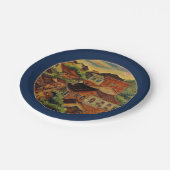 Tamsui & Chen Cheng Po/Taiwan Vintages Kunstpapier Pappteller (Schrägansicht)