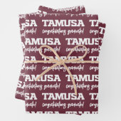 TAMUSA GESCHENKPAPIER SET (Beispiel)