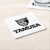 TAMUSA Jaguars Rechteckiger Pappuntersetzer (angewinkelt)