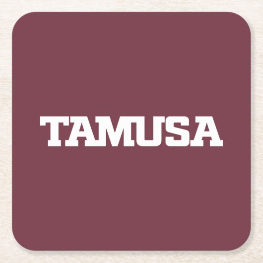 TAMUSA RECHTECKIGER PAPPUNTERSETZER (Vorderseite)