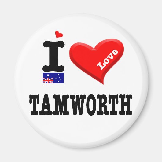 TAMWORTH - I Liebe Magnet (Vorne)