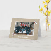 Tan 2 Holly Berries Digitales Foto Weihnachtsgesch Karte (Gelbe Blume)