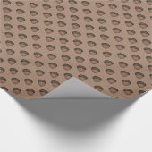 Tan Acorn Wrapping Paper Geschenkpapier (Ecke)