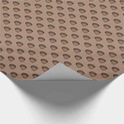 Tan Acorn Wrapping Paper Geschenkpapier (Ecke)