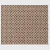 Tan Acorn Wrapping Paper Geschenkpapier (Flach)