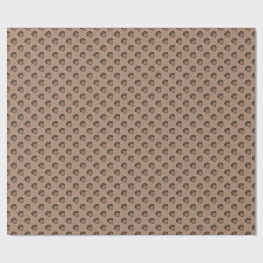 Tan Acorn Wrapping Paper Geschenkpapier (Flach)