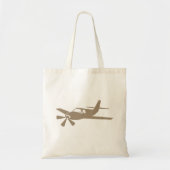 Tan Airplane Design Tragetasche (Vorne)