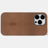 Tan Alligator Textur Print Case-Mate iPhone Hülle (Rückseite (Horizontal))