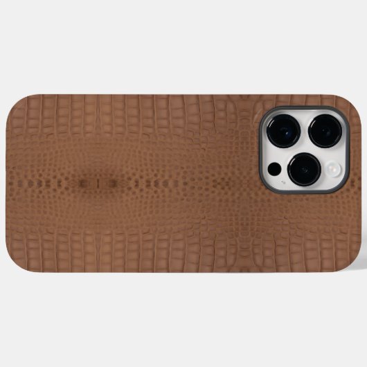 Tan Alligator Textur Print Case-Mate iPhone Hülle (Rückseite (Horizontal))