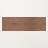 Tan Alligator Textur Print Yogamatte (Rückseite (Horizontal))