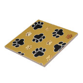 Tan and black paw print on gold background #4 fliese (Seite)