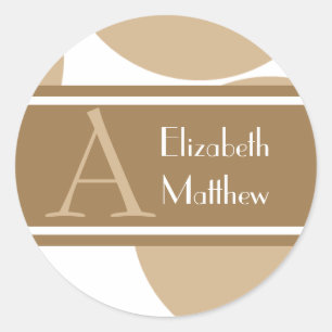 Tan Anpassen der Aufkleber für Nachnamen und Vorna