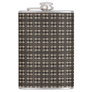 Tan auf Black Flachmann