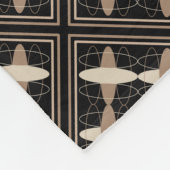 Tan auf Black Fleecedecke (Ecke)