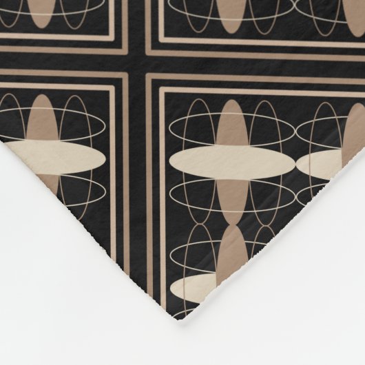 Tan auf Black Fleecedecke (Ecke)