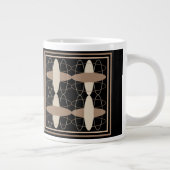 Tan auf Black Jumbo-Tasse (Rechts)