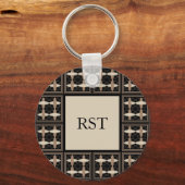 Tan auf Black Schlüsselanhänger (Vorderseite)