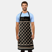 Tan auf Black Schürze (Getragen)