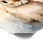 Tan Baby Bunny Rabbit Kinderzimmer Poster (Ecke)