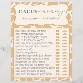 Tan Baby Giraffe Baby Duschgel, der es gesagt hat