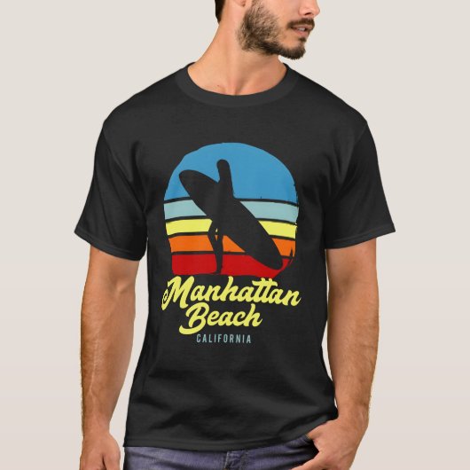 Tan Beach California Surf T-Shirt (Vorderseite)