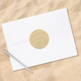 Tan Beach Sand Classic Round Sticker