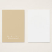 Tan Beige Schlichte einfache benutzerdefinierte Ea (Vorne & Hinten)