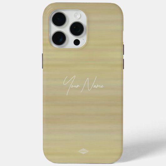 Tan Beige Watercolor Look Handy Case (Rückseite)