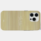 Tan Beige Watercolor Look Handy Case (Rückseite (Horizontal))
