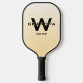 Tan Best Opa Monogramed Pickleball Schläger (Vorderseite)