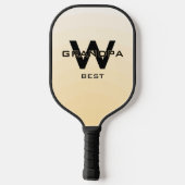 Tan Best Opa Monogramed Pickleball Schläger (Rückseite)