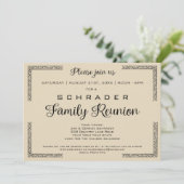 Tan Biege oder jede Wiedersehen-Farbfamilie Einladung (Stehend Vorderseite)