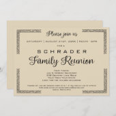 Tan Biege oder jede Wiedersehen-Farbfamilie Einladung (Vorne/Hinten)