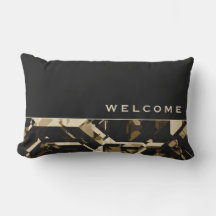 Tan Black & Beige Abstrakt Geometric | Begrüßung