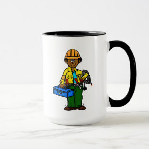 Tan, Black oder African American Lineman Tasse