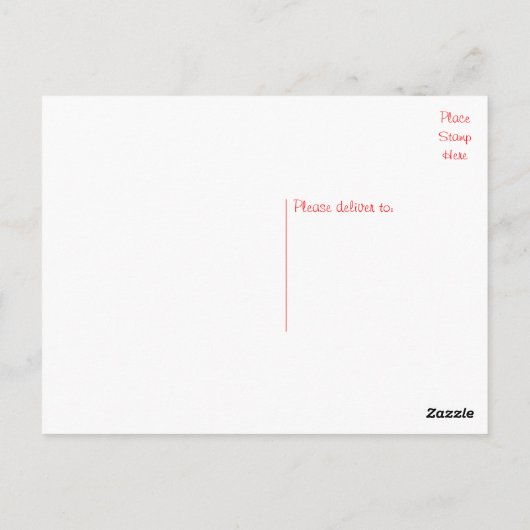 Tan & Black Shih Tzu Puppy Dog Red Hallo Herzen Postkarte (Rückseite)