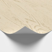 Tan Blond Imitate Holzkornholzverkleidung Gemuster Geschenkpapier (Ecke)