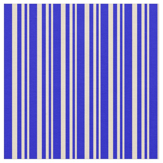 Tan & Blue Colored Lines Stoff (Nahaufnahme)