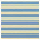 Tan & Blue Lined Muster Stoff (Nahaufnahme)
