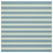 Tan & Blue Lined Muster Stoff (Muster)