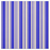 Tan & Blue Lines/Streifen-Muster Stoff (Muster)