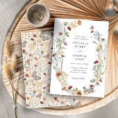 Tan Boho Wedding Einladung