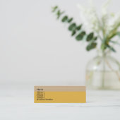 Tan Border Business Card Mini Visitenkarte (Stehend Vorderseite)