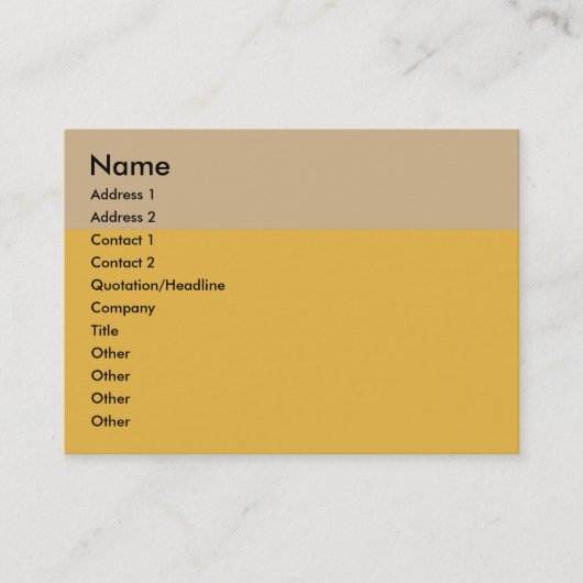 Tan Border Business Card Visitenkarte (Vorderseite)