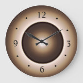 Tan/Braunmoon-Effekt Druckbild Große Wanduhr (Vorderseite)