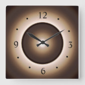 Tan/Braunmoon-Effekt Druckbild Große Wanduhr (Vorderseite)