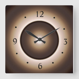 Tan/Braunmoon-Effekt Druckbild Große Wanduhr